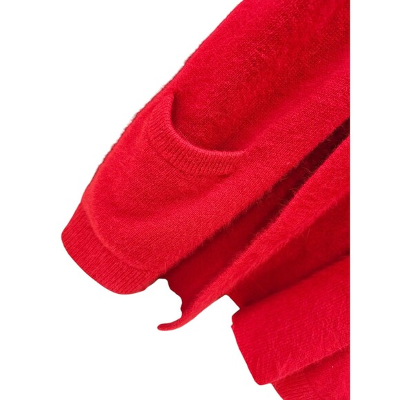 Rafaella 2X Fuzzy Angora Rabbit Hair Lambswool Vest Cardigan Sleeveless Sweater - Picture 11 of 14